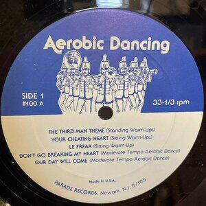 Various Aerobic Dancing (Vinyl, 1981) Parade #100 VG+ Record Only NO COVER LP